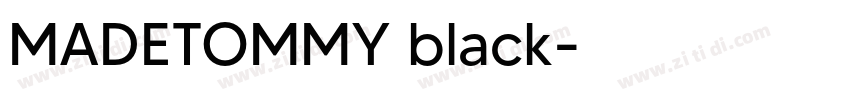 MADETOMMY black字体转换